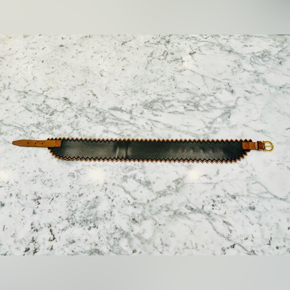 Salvatore Ferragamo Wide Leather Belt - Size 75 - Brand New - Picture 11 of 11